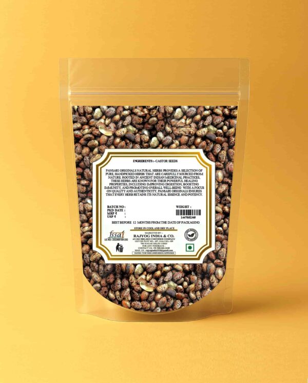 Castor Seeds (Red) | Erandi Beej Lal | Ricinus Communis Seeds
