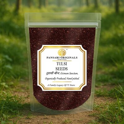 Tulsi Beej | Krishna Tulsi Seed | Shyama Tulsi Seeds (Edible) | Krishna Basil Seeds | Kali Tulsi Beej | Tukhme Rehan | Ocimum Sanctum
